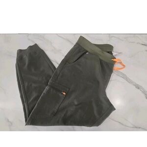 Figs Green Cargo FIGS Zamora Jogger Scrub Pants  Womens with Straight Leg Design
